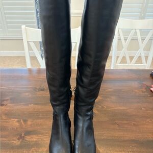 Tory Burch Black Over the Knee Boots